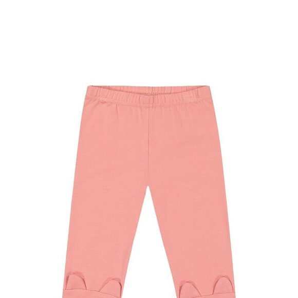 Deux par Deux Organic Cotton Rosette Pink Leggings With Cat Ears Applique 12M - Picture 4 of 10
